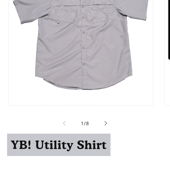 You Betcha short sleeve xl button down utility shirt. - Picture 6 of 9